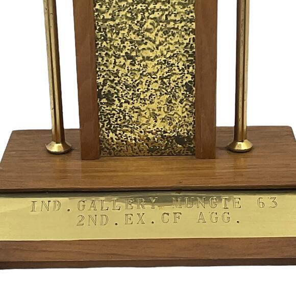 Vintage 1963 Muncie Indiana Gallery Shooting Trophies Lot of 3 Trophy Award - Picture 4 of 10